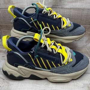 Adidas Ozweego Marathon Running Shoes Womens 8.5 8 1/2 Zip Legend Ink Yellow‎